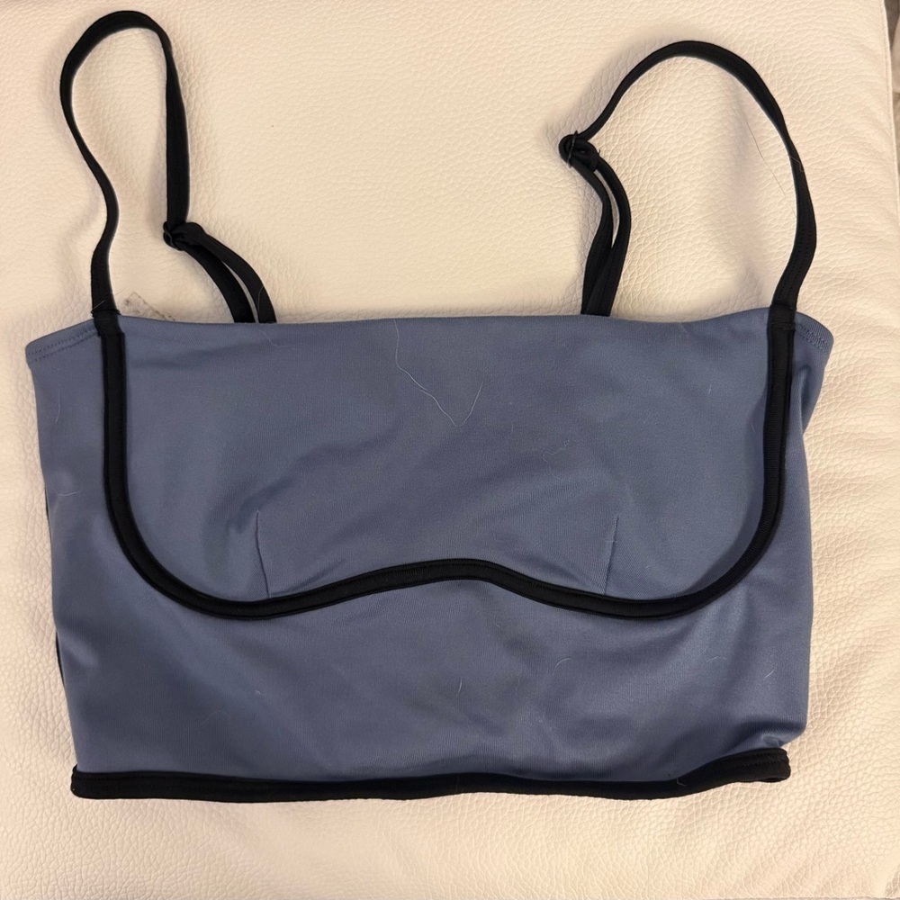 Blue & Black Alo Yoga Crop Top